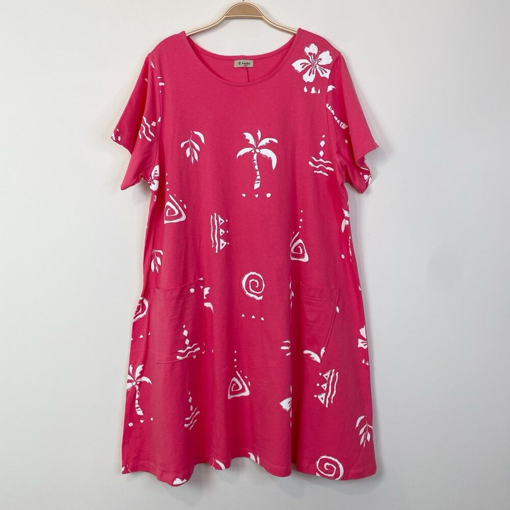 Cactus California Oversized Sundress‎ Size Large Tropical Vacation Travel